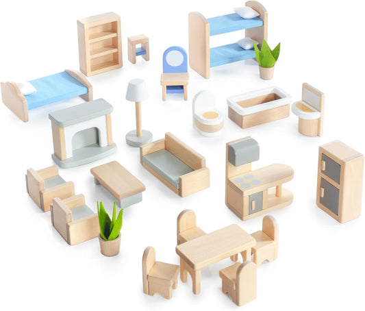 Guidecraft 現代風娃娃屋家具組 Modern Home Dollhouse Furniture