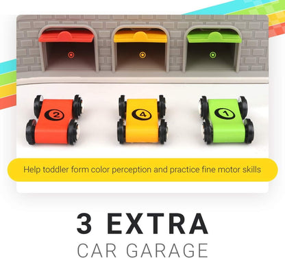 彩虹賽道玩具 TOP BRIGHT Wooden Car Ramp
