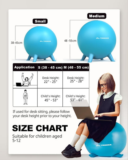 Trideer 兒童瑜伽球椅 Kids Yoga Ball Chair