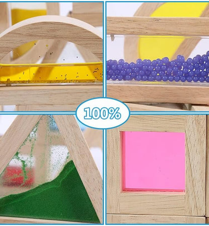 Montessori 木質彩虹大型積木套裝 Large Wooden Rainbow Building Blocks