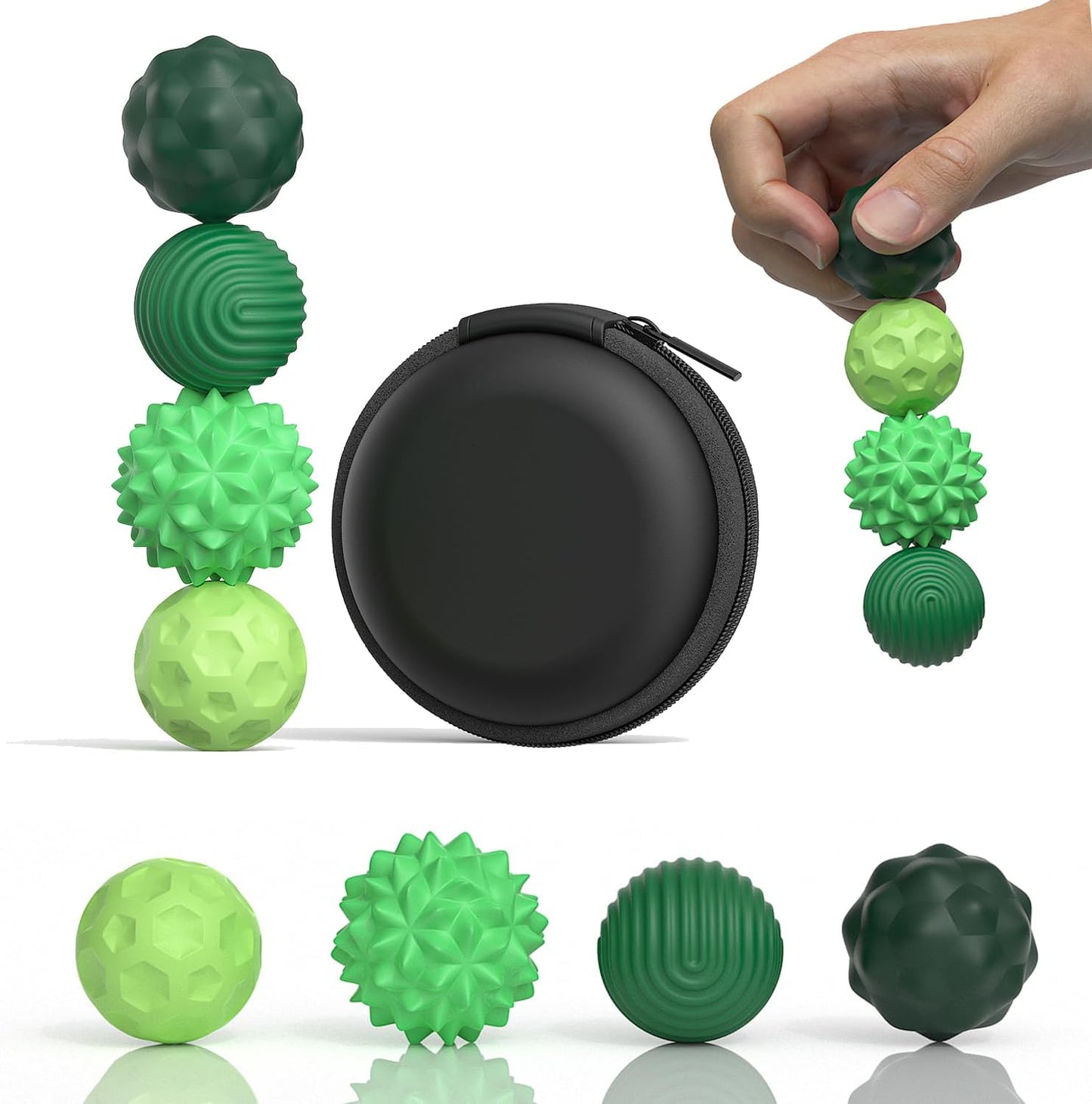 矽膠磁力感官解壓球套裝 Silicone Magnetic Sensory Fidget Balls Set