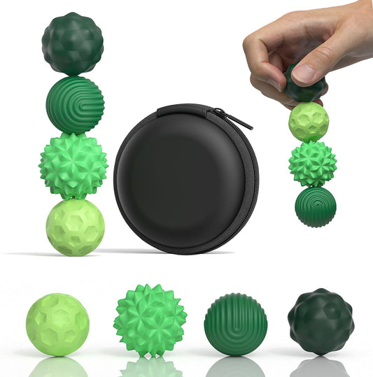 矽膠磁力感官解壓球套裝 Silicone Magnetic Sensory Fidget Balls Set