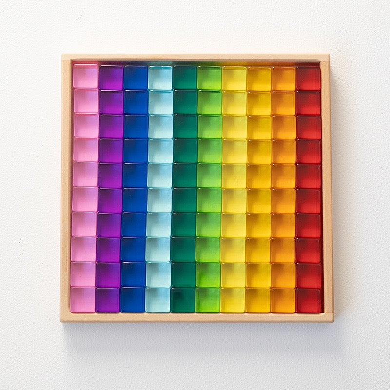 彩虹亞克力寶石積木 Rainbow Acrylic Gem Cubes Blocks