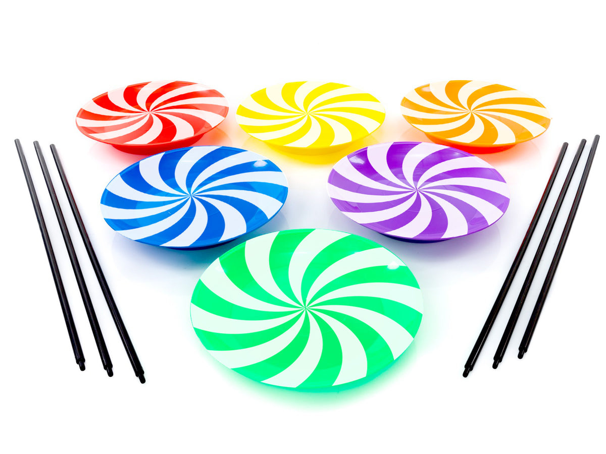 Grampus 雜技平衡盤 Plate Balance Set (6 Plates + 6 Sticks)