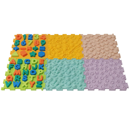 兒童感官拼圖學習地墊套裝(6件裝) Sensory Learning Puzzle Mats(6-pack)