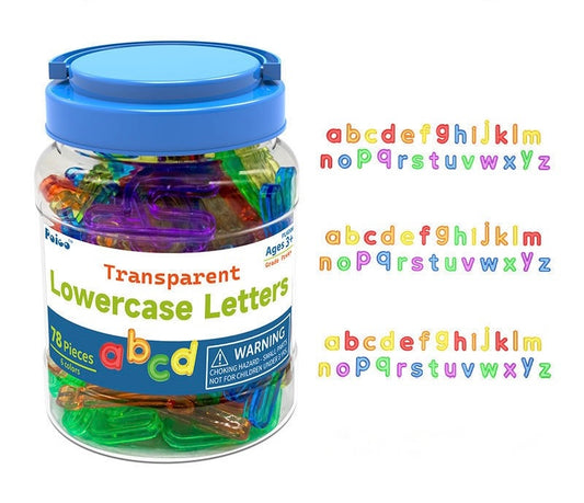 罐裝透明大小寫字母早教教具組 Alphabet Learning Jar
