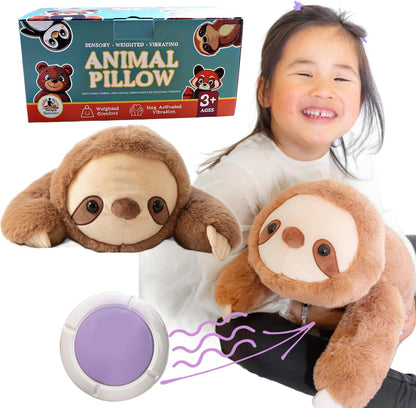 樹獺感官震動承重枕 Sloth Sensory Vibrating Pillow