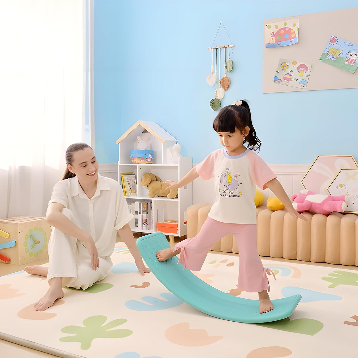 兒童平衡曲面板 92×28cm Kids Curvy Balance Board