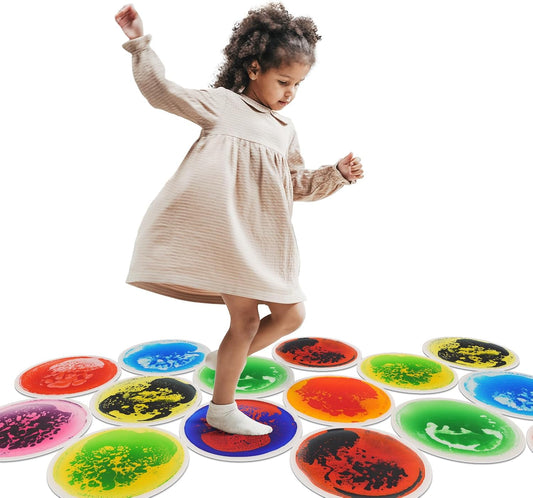 Art3d 圓形液體感統地墊 30cm直徑九片裝 Art3d Round Liquid Tiles 11.8" Diameter 9-Pack