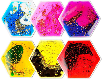 六角形液態感統玩具 6入組 Hexagon Liquid Motion Toys 6-Pack