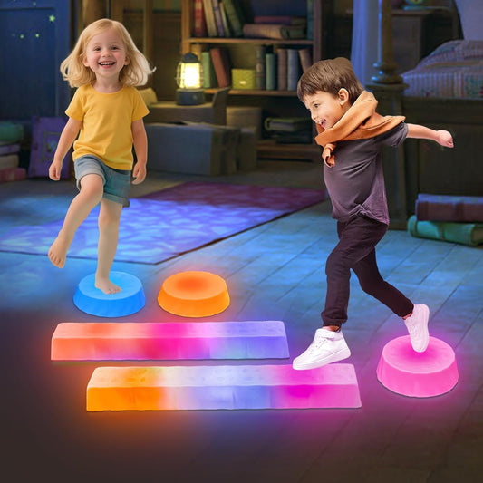 發光平衡組件 3踏石+2平衡木 Light-Up Balance Set&nbsp;(3 Stones + 2 Beams)