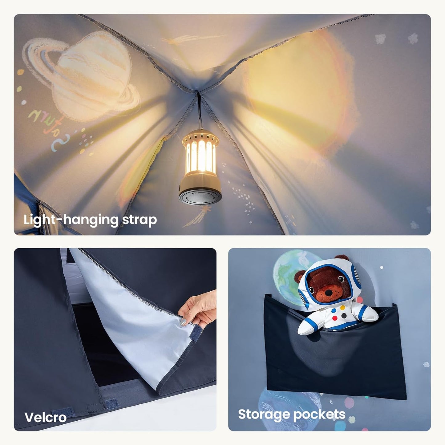 太空星系兒童床帳篷 (9大行星設計) Space Galaxy Bed Tent - 9 Planets Sleeping Canopy