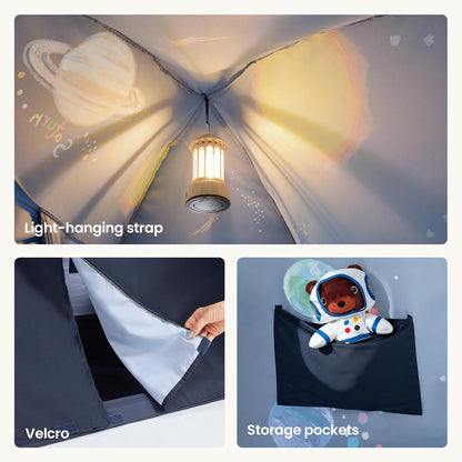 太空星系兒童床帳篷 (9大行星設計) Space Galaxy Bed Tent - 9 Planets Sleeping Canopy