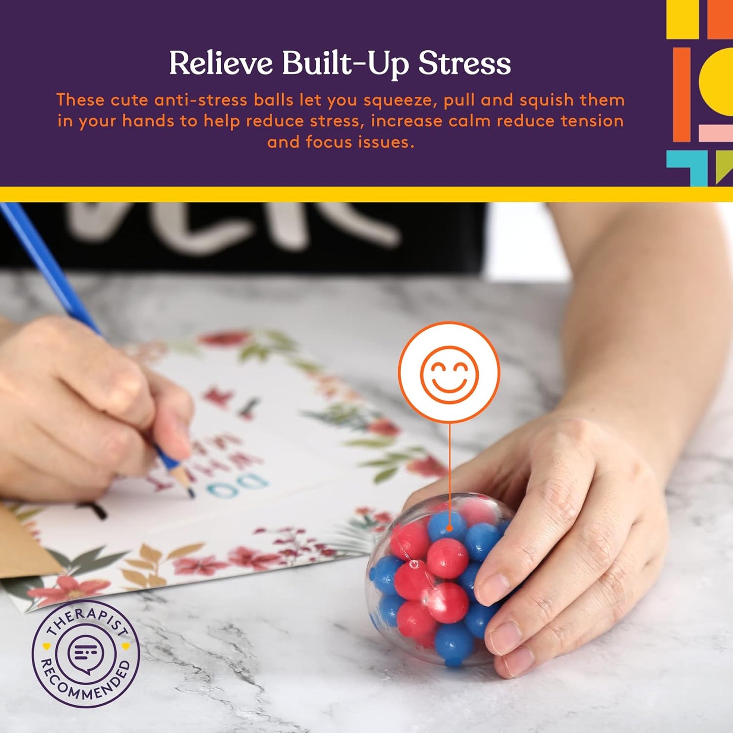 Special Supplies 彩色感壓球 Squishy Stress Balls - 6 Pack (Style#1)