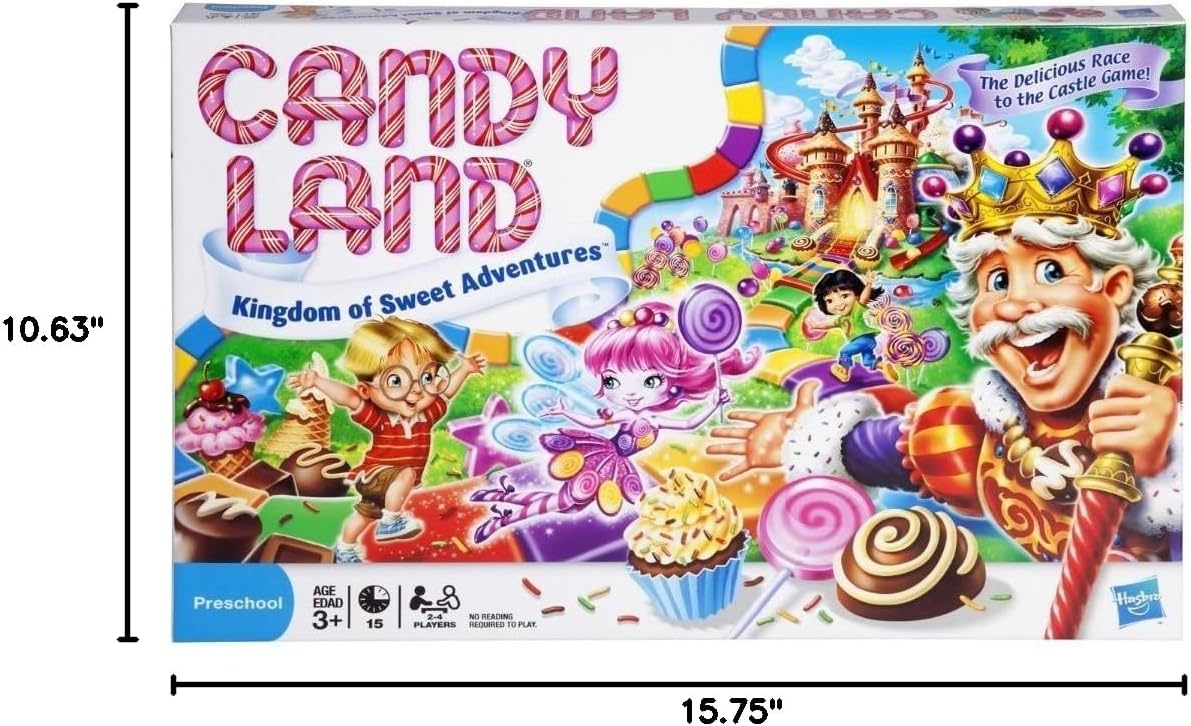Candy Land 兒童版 Hasbro Gaming Candy Land Kingdom of Sweet Adventures Board Game