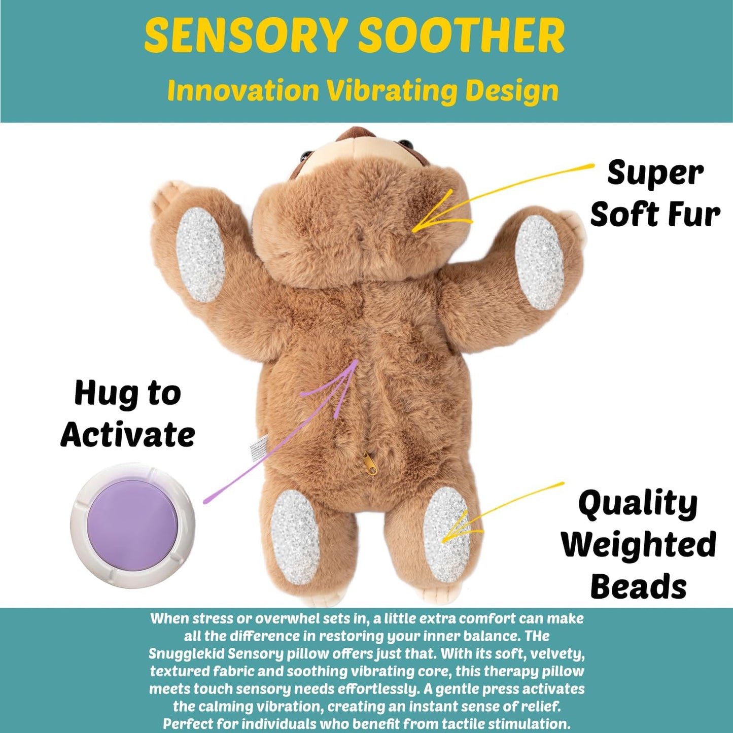 可愛小樹懶加重毛公仔 Adorable Weighted Sloth Plush Toy
