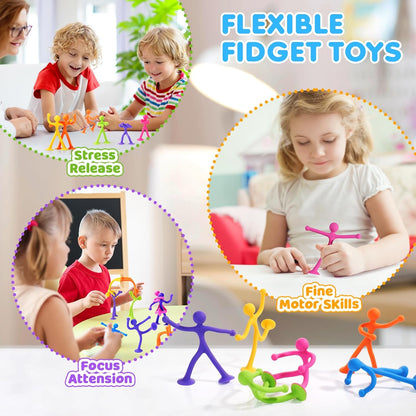 LESONG 靜音柔韌感統玩具 12入組 Quiet Bendable Fidget Toys