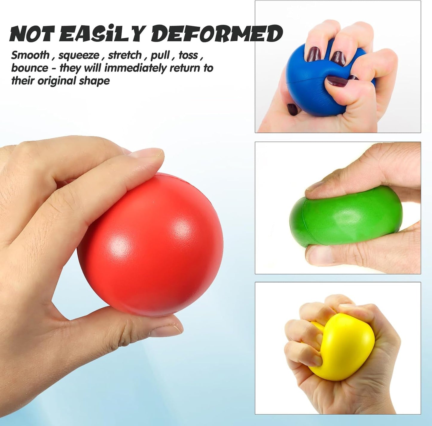 舒壓握力球 6入組 Stress Relief Balls 6-Pack