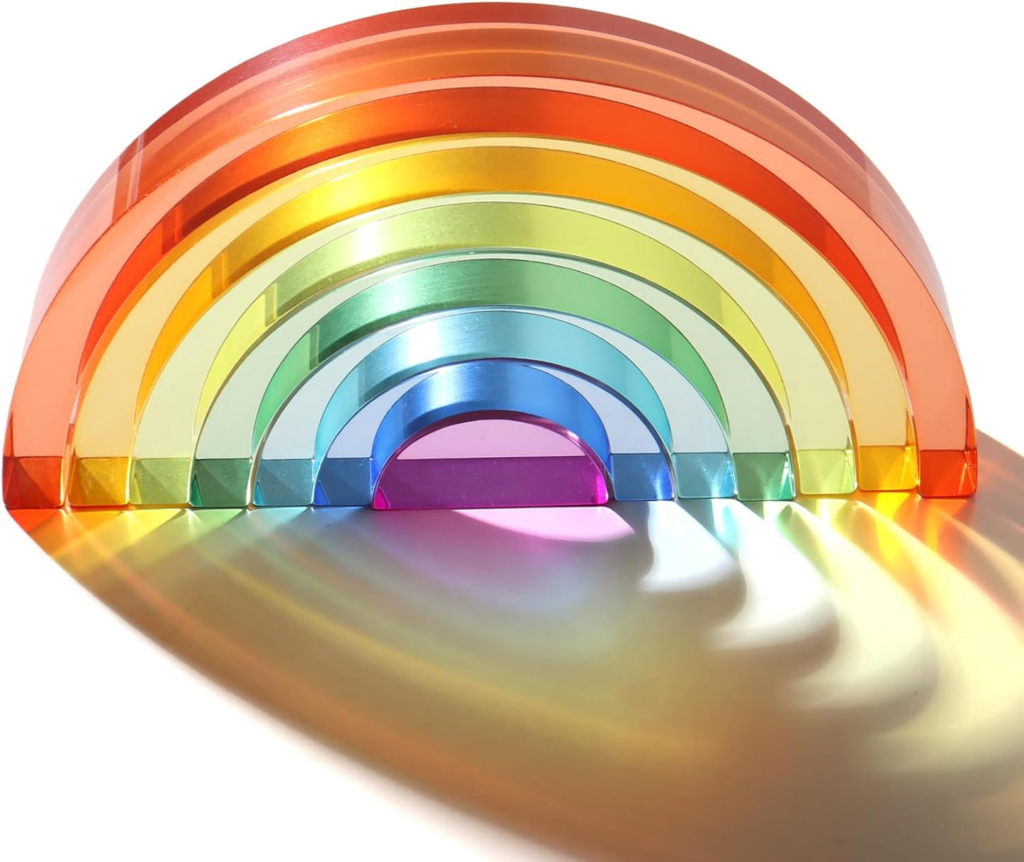 7色漸層拱形積木 Acrylic Rainbow Blocks Set