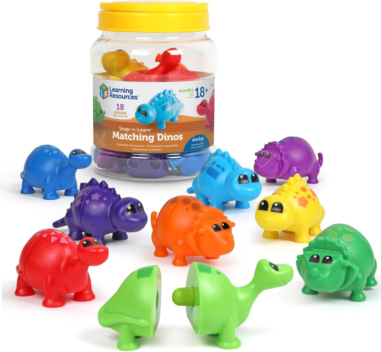 Learning Resources 拼拼樂配對恐龍 Snap-n-Learn Matching Dinos