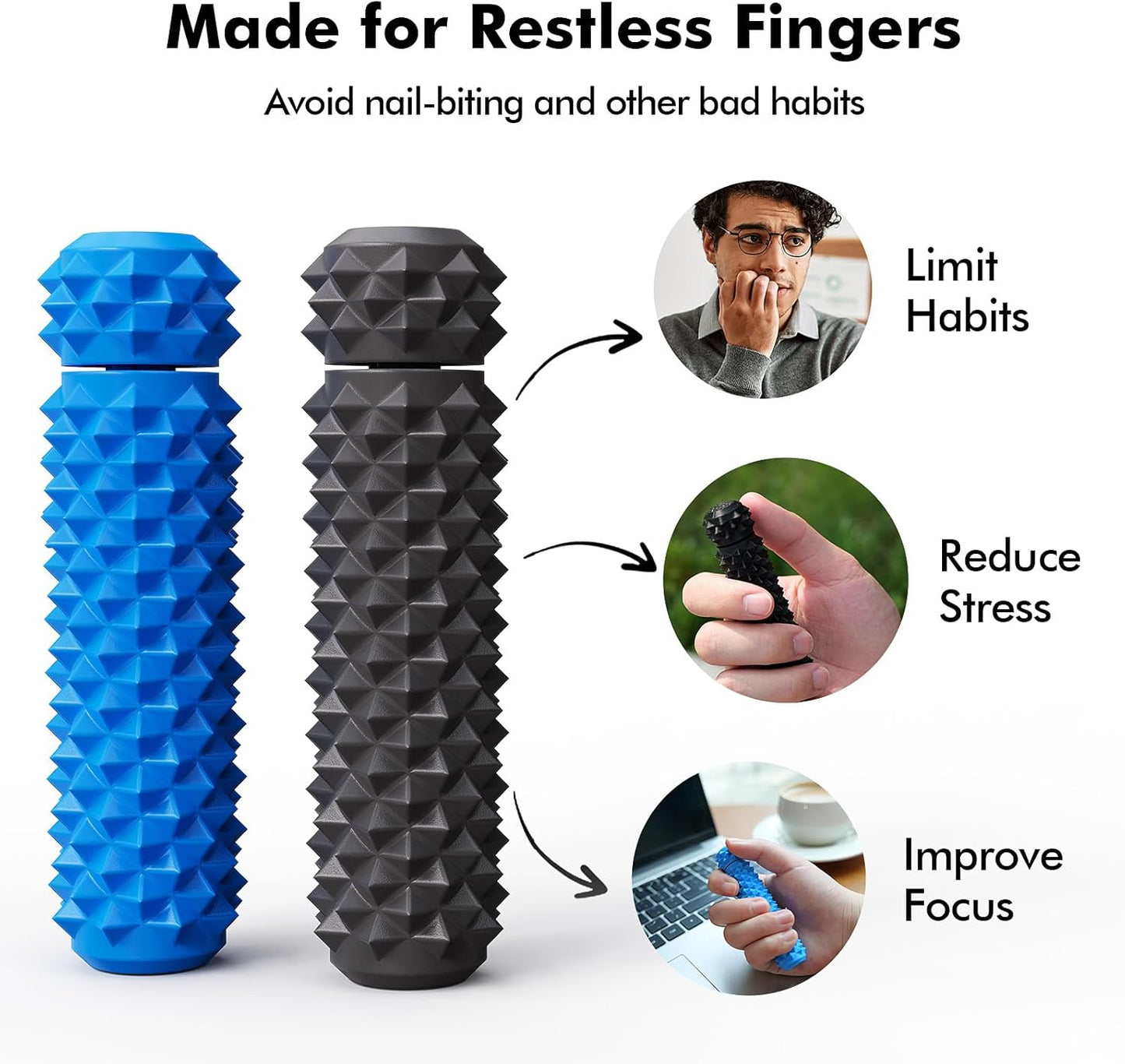 LESONG 旋轉尖刺減壓器 2入組 Rotating Spiky Grippie 2-Pack