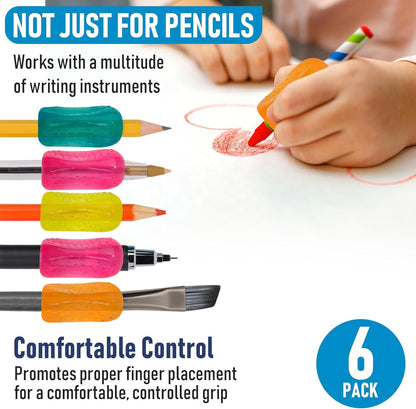 The Pencil Grip Bumpy 凹凸握筆器 6-Pack