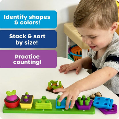 Learning Resources 形狀花園堆疊組 Stacking Shapes Garden