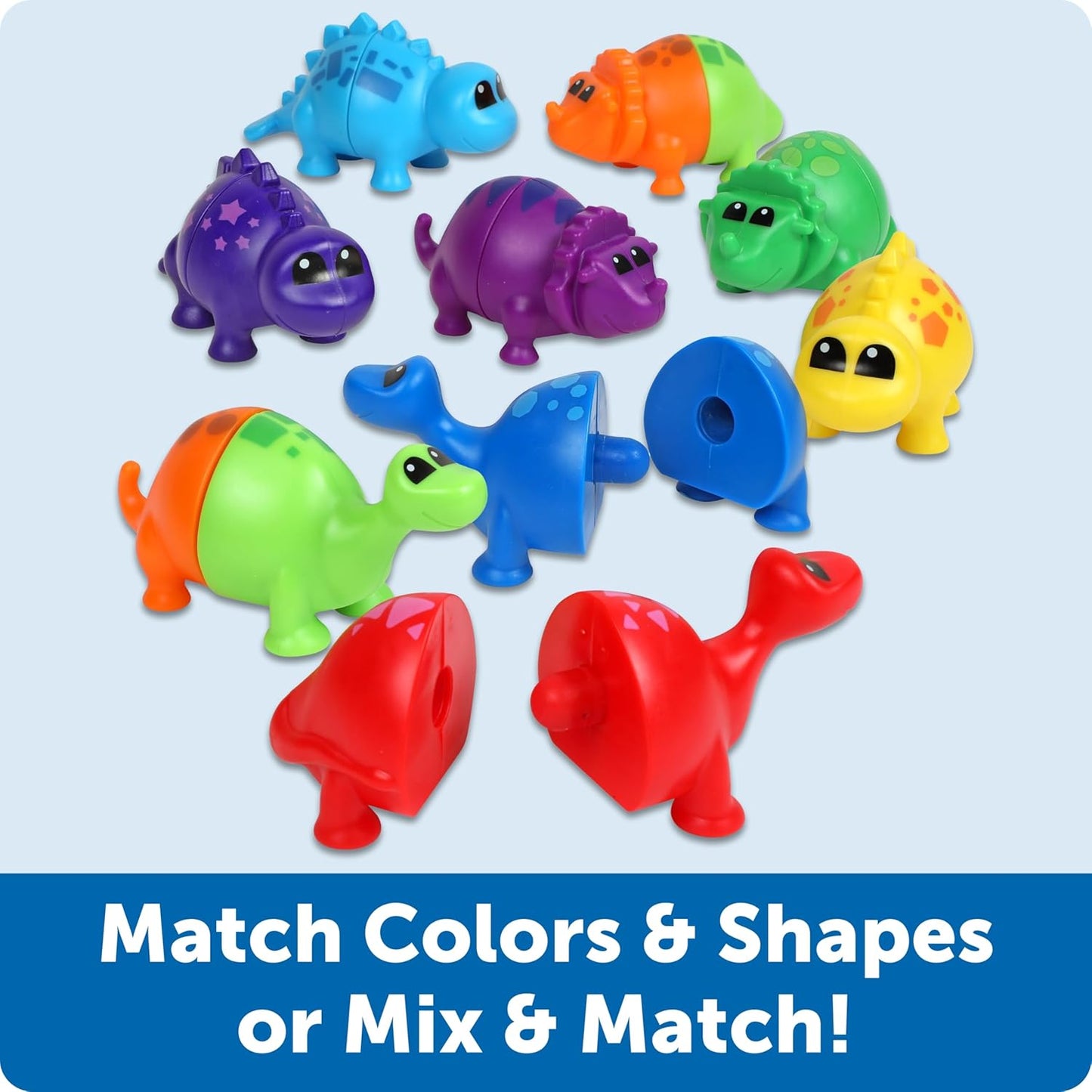 Learning Resources 拼拼樂配對恐龍 Snap-n-Learn Matching Dinos