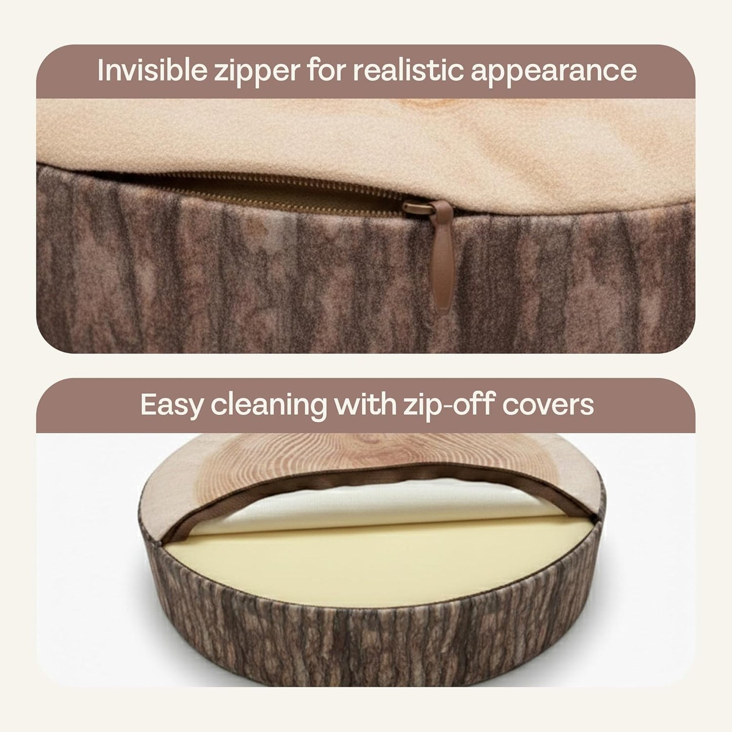 森林系仿真原木坐墊 (六件組) 6-Pack Realistic Log Sensory Pillows