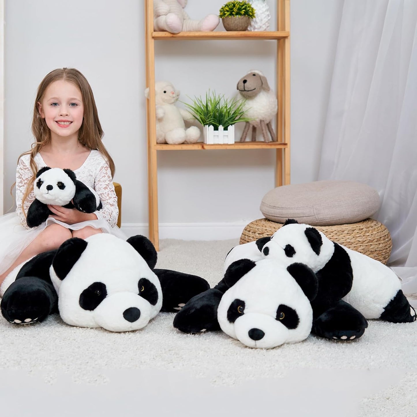 加重型熊貓絨毛抱枕 Panda Weighted Stuffed Animal