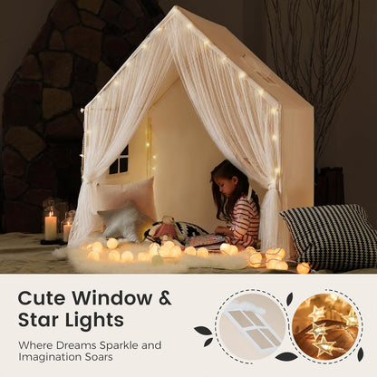 波西米亞風蕾絲兒童遊戲帳篷 Boho Lace Play Tent for Kids