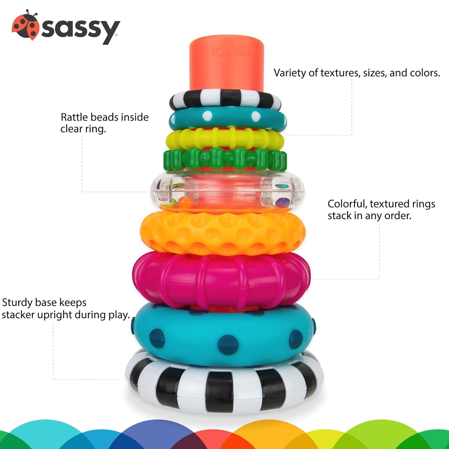 彩虹疊疊圈 Sassy Stacks of Circles