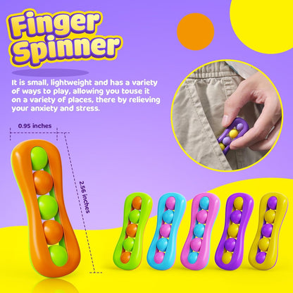 LESONG 指尖旋轉紓壓玩具 6/18入組 Finger Spinner Fidget Toys - 6/18 Pack