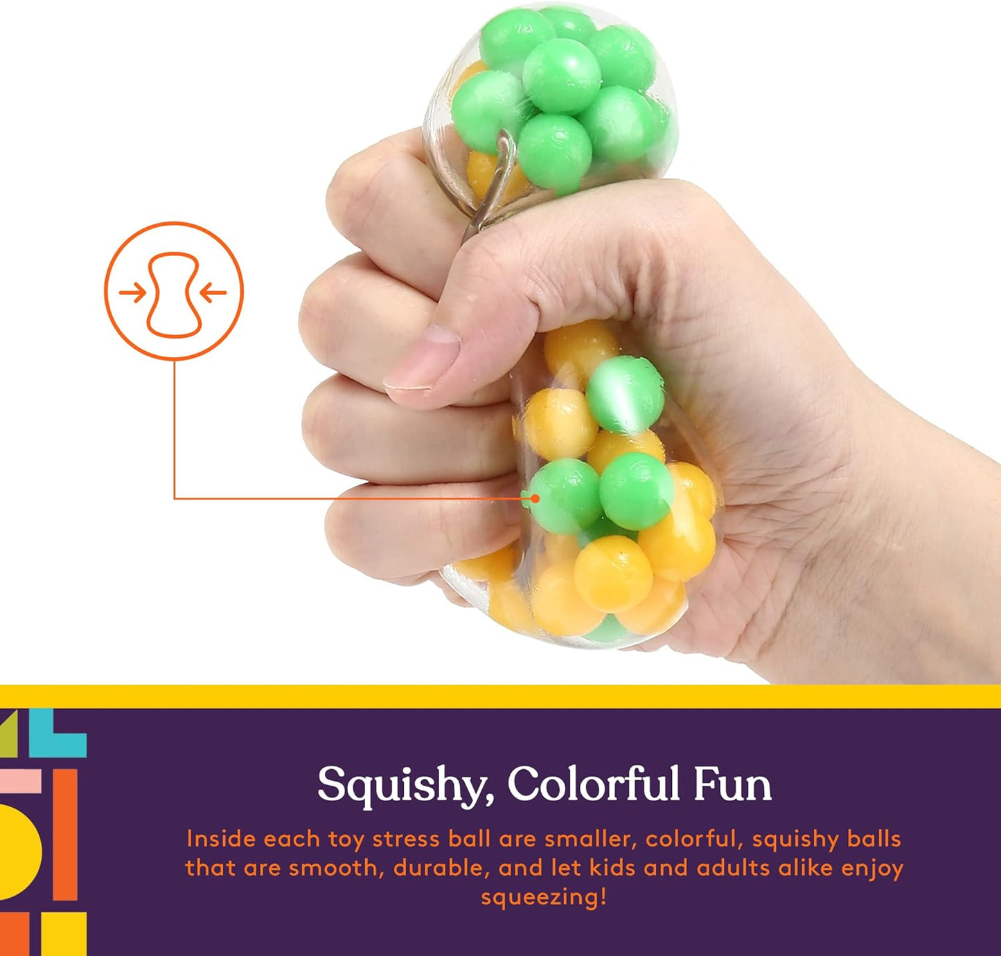 Special Supplies 彩色感壓球 Squishy Stress Balls - 6 Pack (Style#1)
