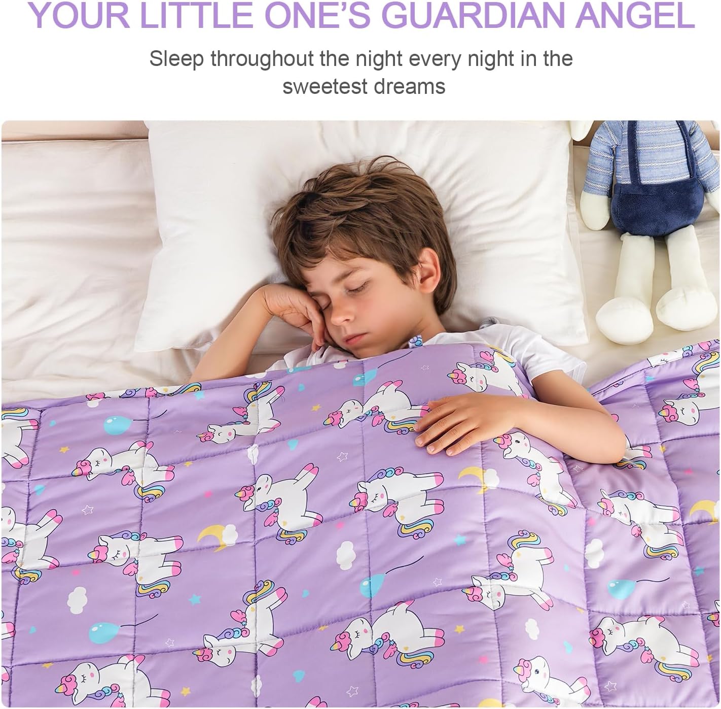 Mr. Sandman 紫色小馬保利加壓被系列 Purple Pony Pauly Weighted Blanket Series