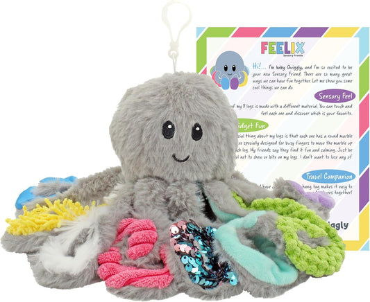 迷你感官章魚毛絨玩具 Mini Sensory Octopus Plush Toy