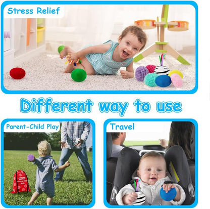 teytoy 蒙特梭利嬰兒感官紋理球 10入 Montessori Sensory Texture Balls - 10pcs Texture Set