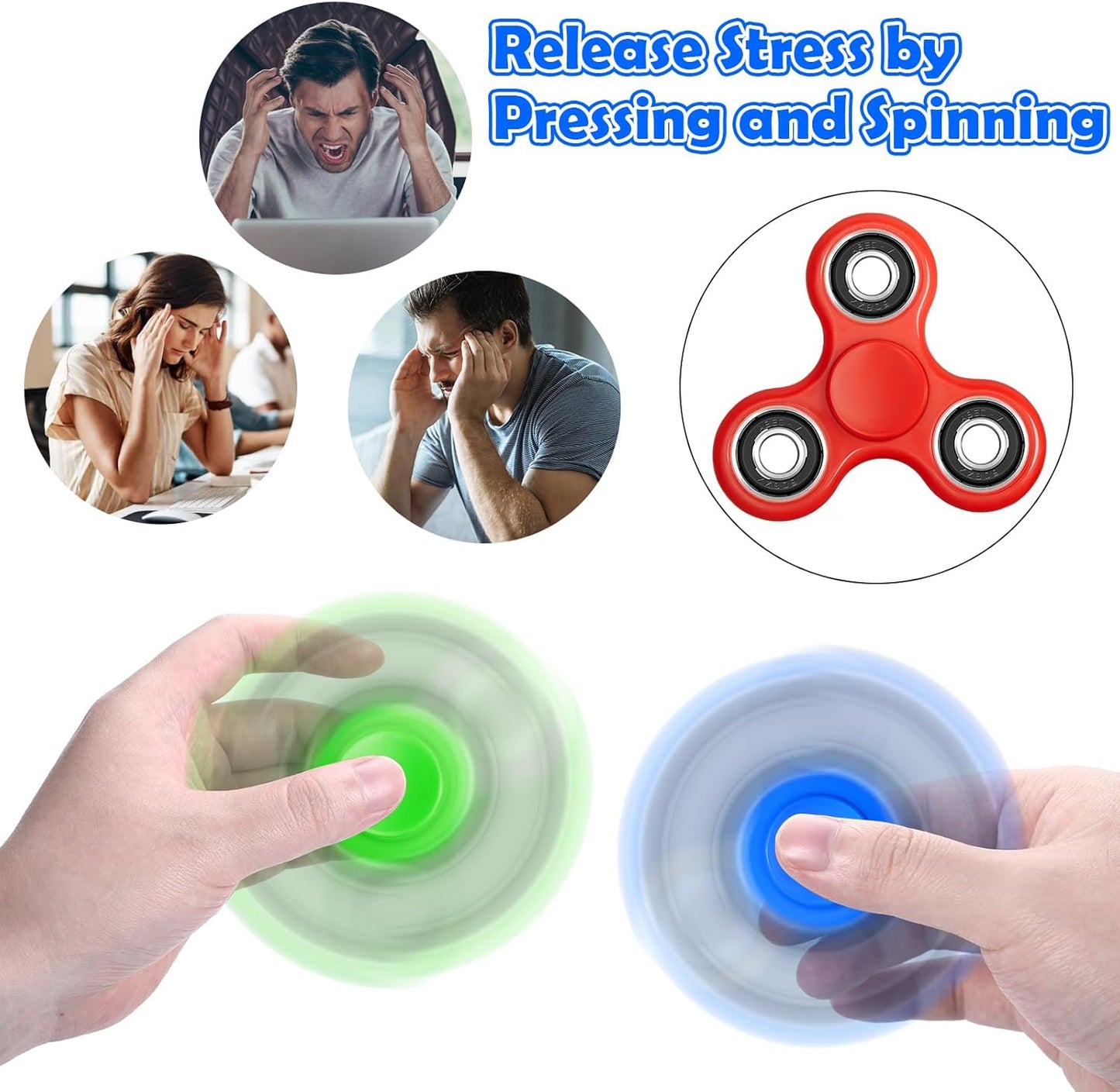 指尖陀螺5件組 Fidget Spinners 5-Pack