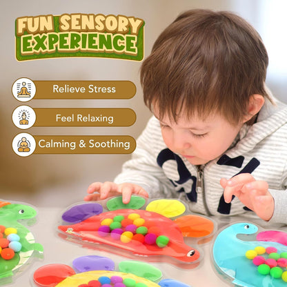 恐龍顏色分類感官玩具 Dinosaur Color Sorting Sensory Toys