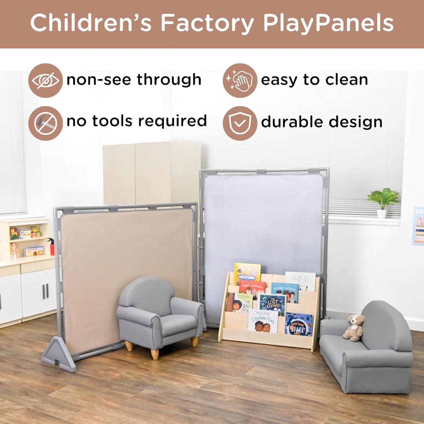 課室自由組合活動隔板 加大碼 Kids Room Divider & Sensory Flex-Space Partition XL