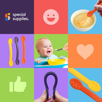 Special Supplies 雙端感統湯匙 3入組 Duo Spoon Oral Motor Tools - 3 Pack