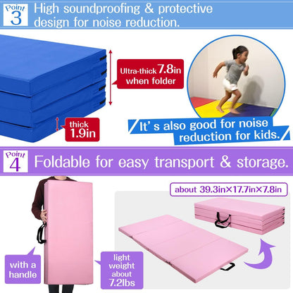 KaRaDaStyle 寬幅四折體操墊 Wide 4-Fold Gymnastics Mat