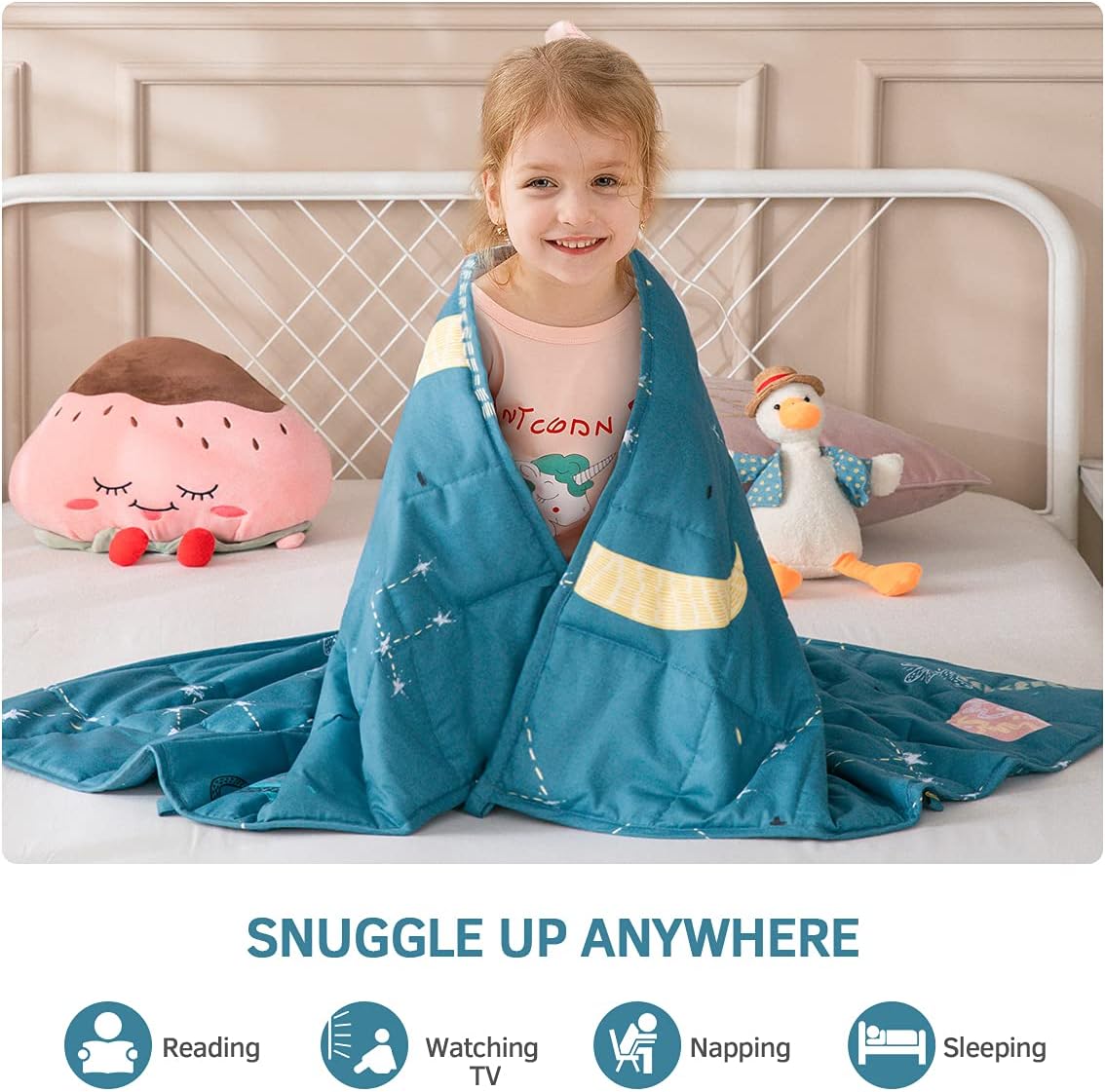 Mr. Sandman 星月藍加壓被系列 Star Moon Blue Weighted Blanket Series