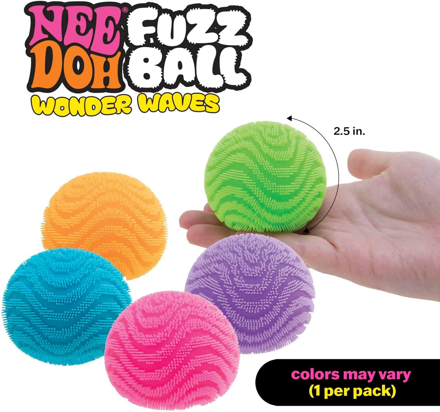 NeeDoh 絨毛波浪舒壓球 Fuzz Ball Sensory Toy