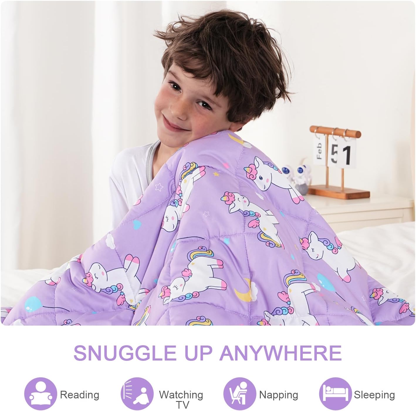 Mr. Sandman 紫色小馬保利加壓被系列 Purple Pony Pauly Weighted Blanket Series