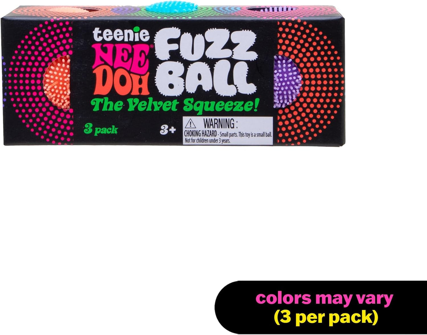 NeeDoh 迷你絨毛舒壓球三件組 Mini Fuzz Ball 3-Pack