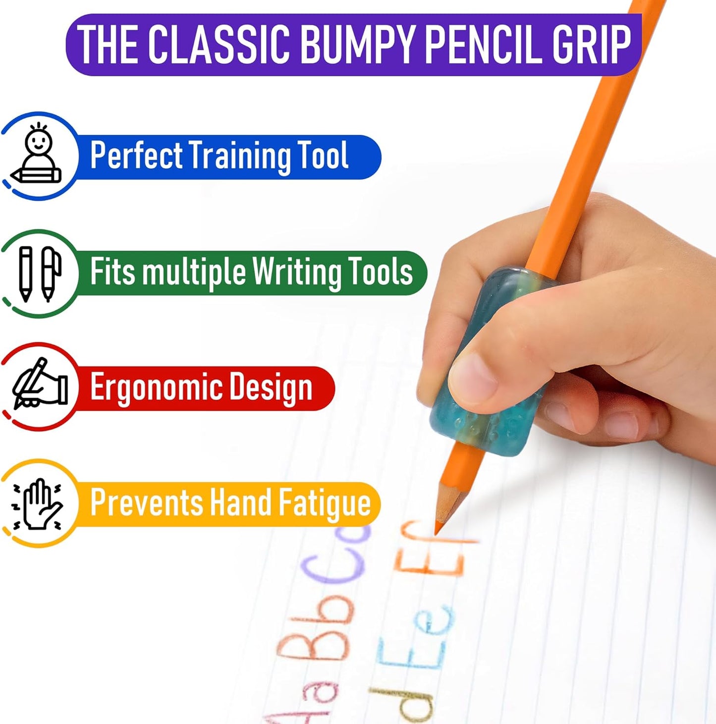 The Pencil Grip Bumpy 凹凸握筆器 6-Pack