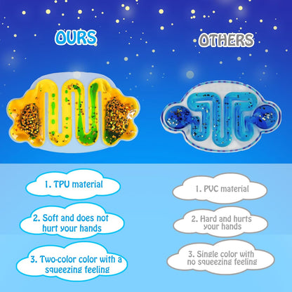 流光溢彩感統擠壓管 Glitter Sensory Tubes 6-Pack