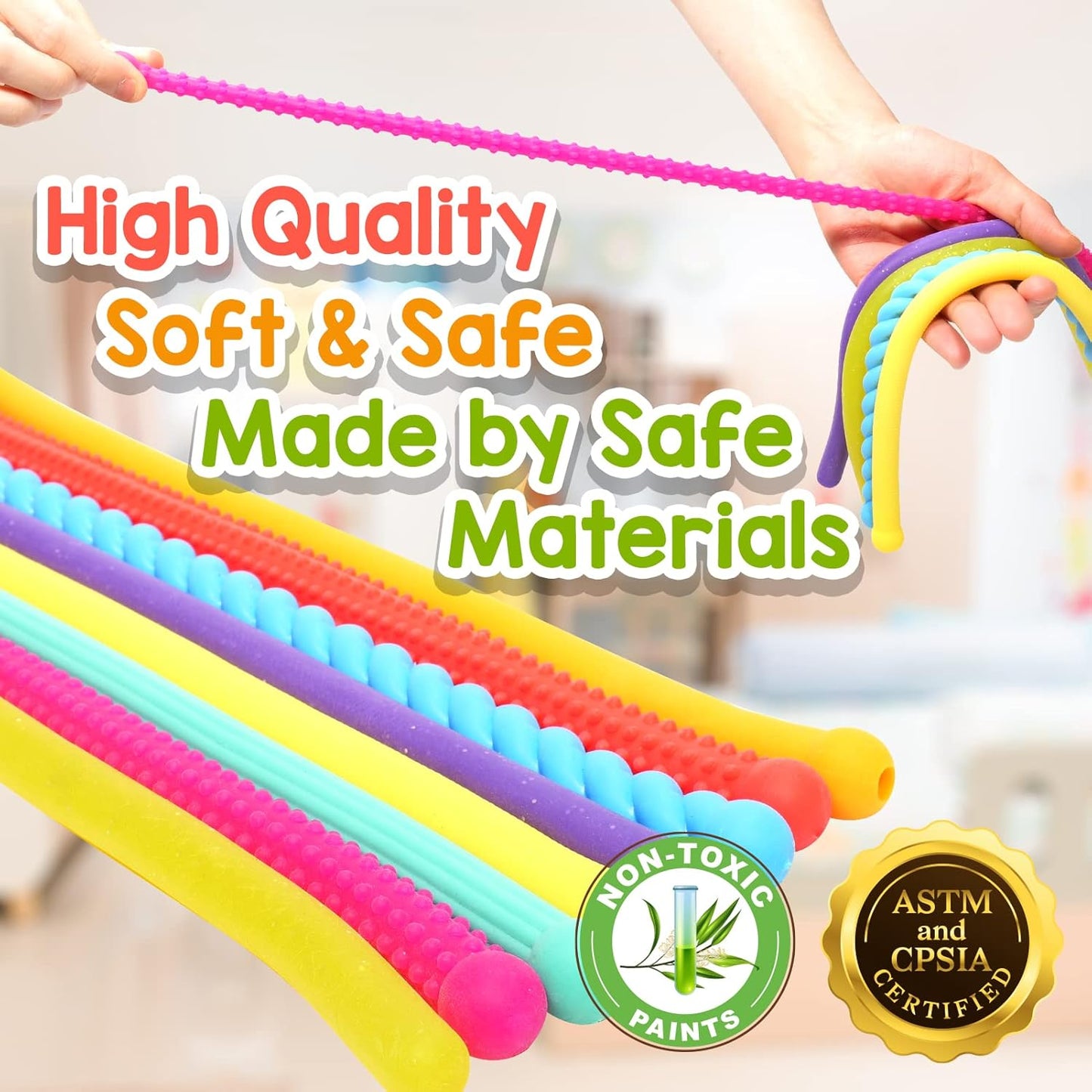 夜光拉伸麵條玩具 Glow &amp; Stretch Sensory Strings