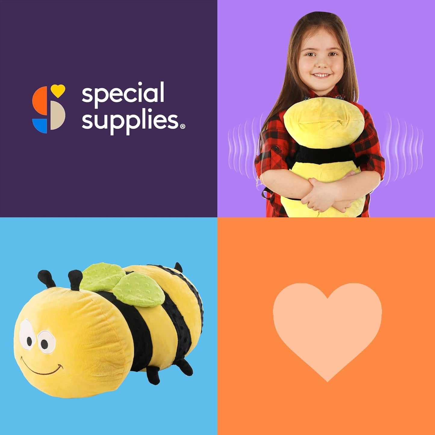 振動毛公仔(小蜜蜂) Special Supplies Vibrating Pillow (Bumble Bee)